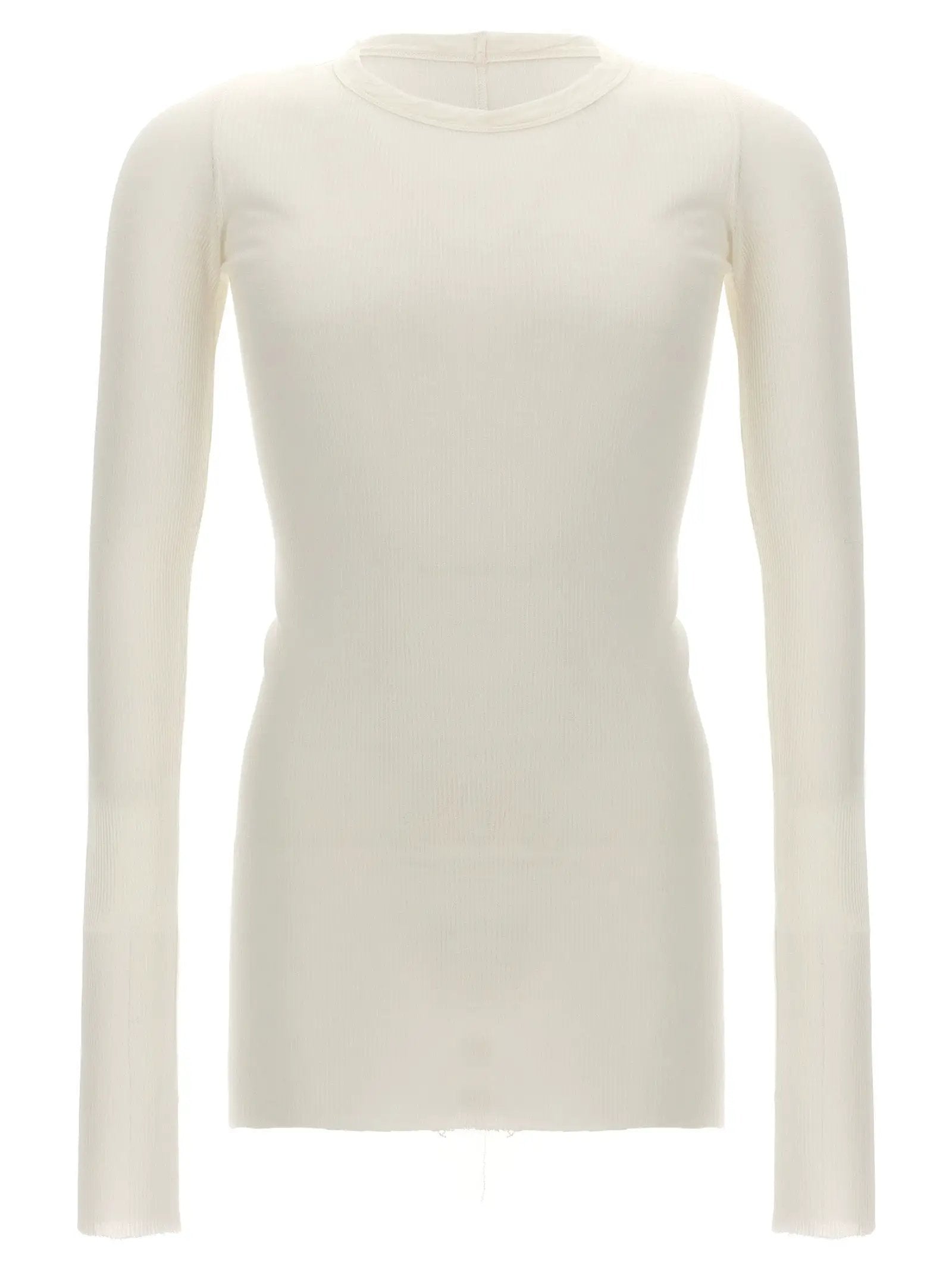 Rick Owens White Viscose T-Shirt