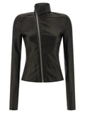 Rick Owens Black Lamb Leather Leather Jacket