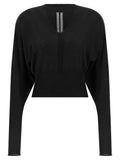 Sweat-shirt en coton noir Rick Owens