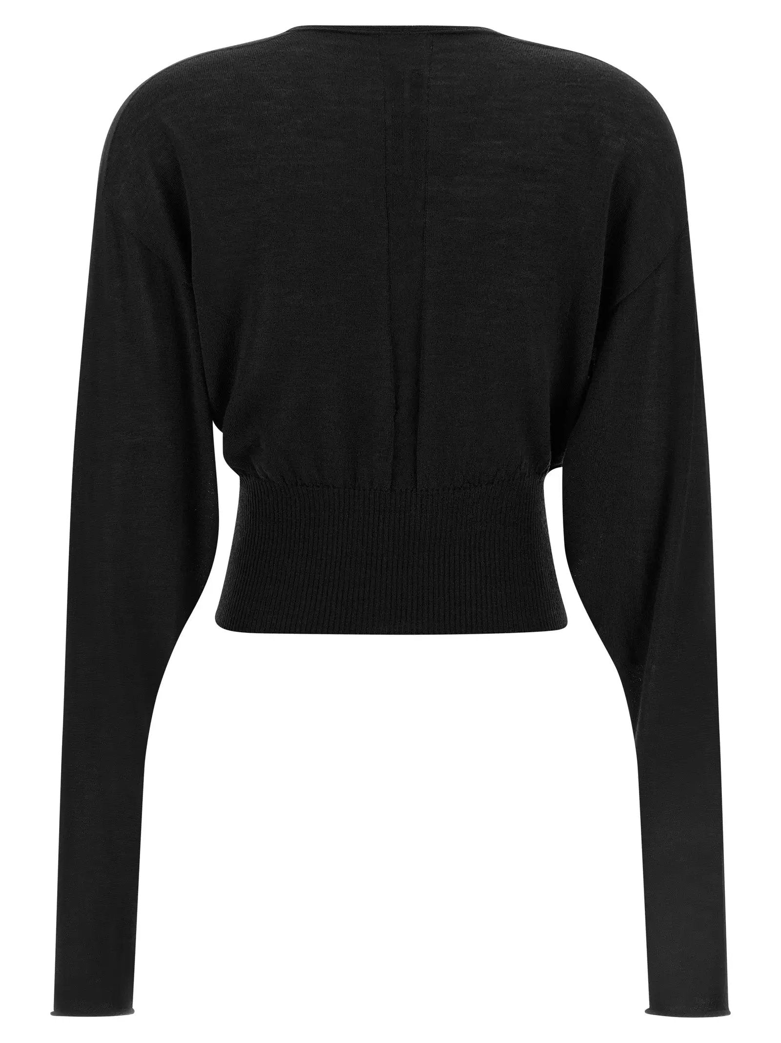 Sweat-shirt en coton noir Rick Owens