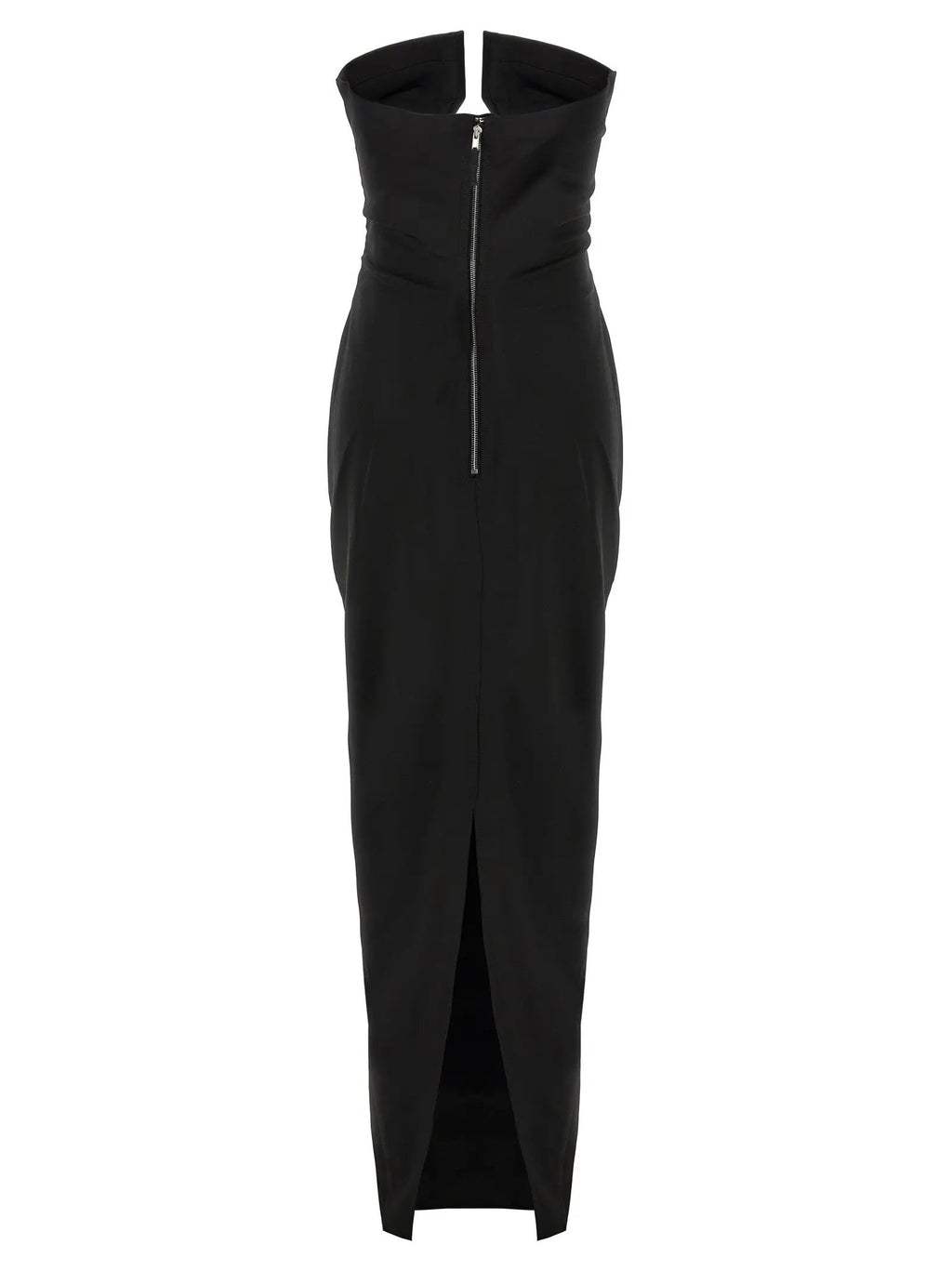 Rick Owens Black Wool Long Dress