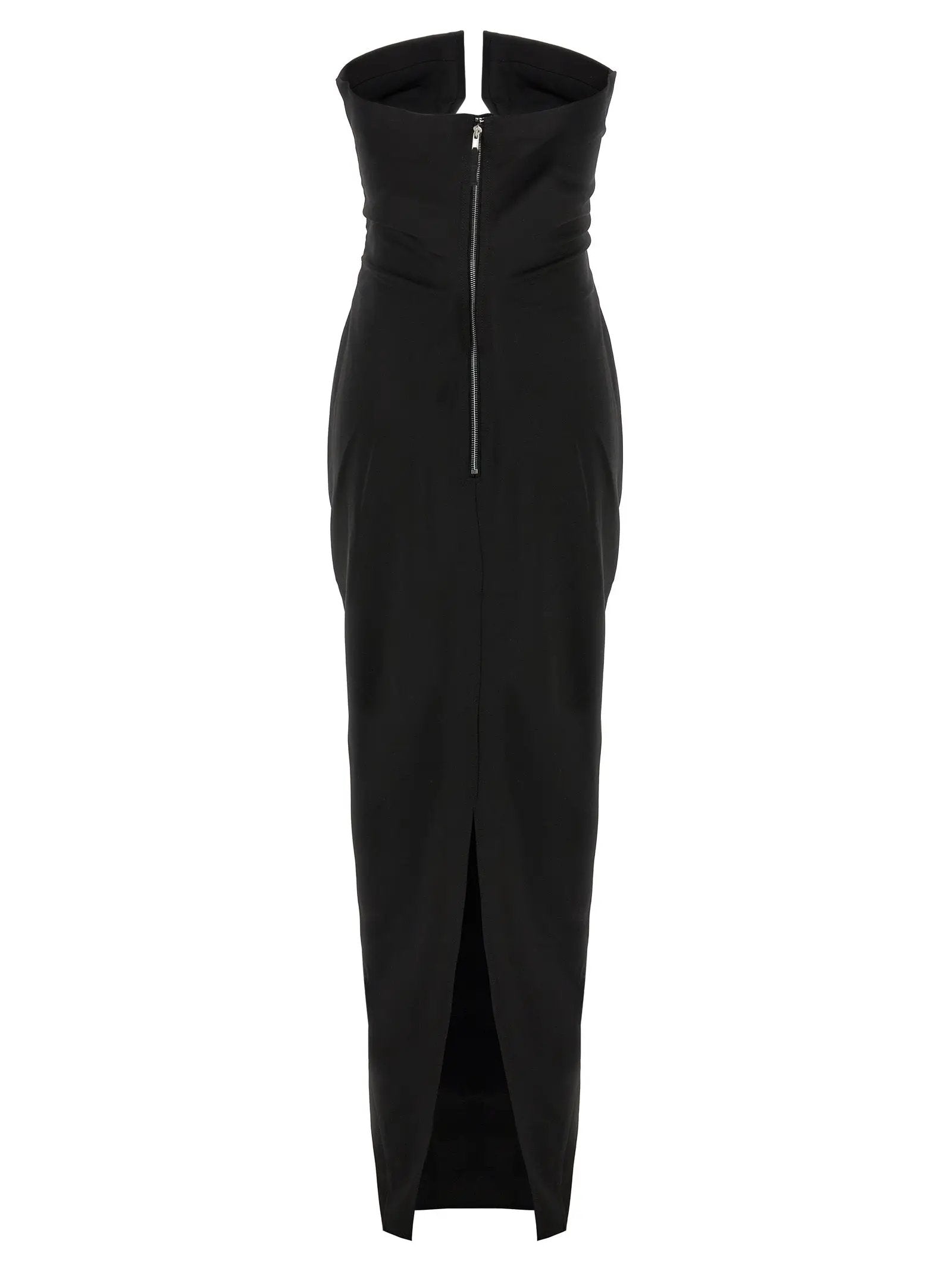Rick Owens Black Wool Long Dress
