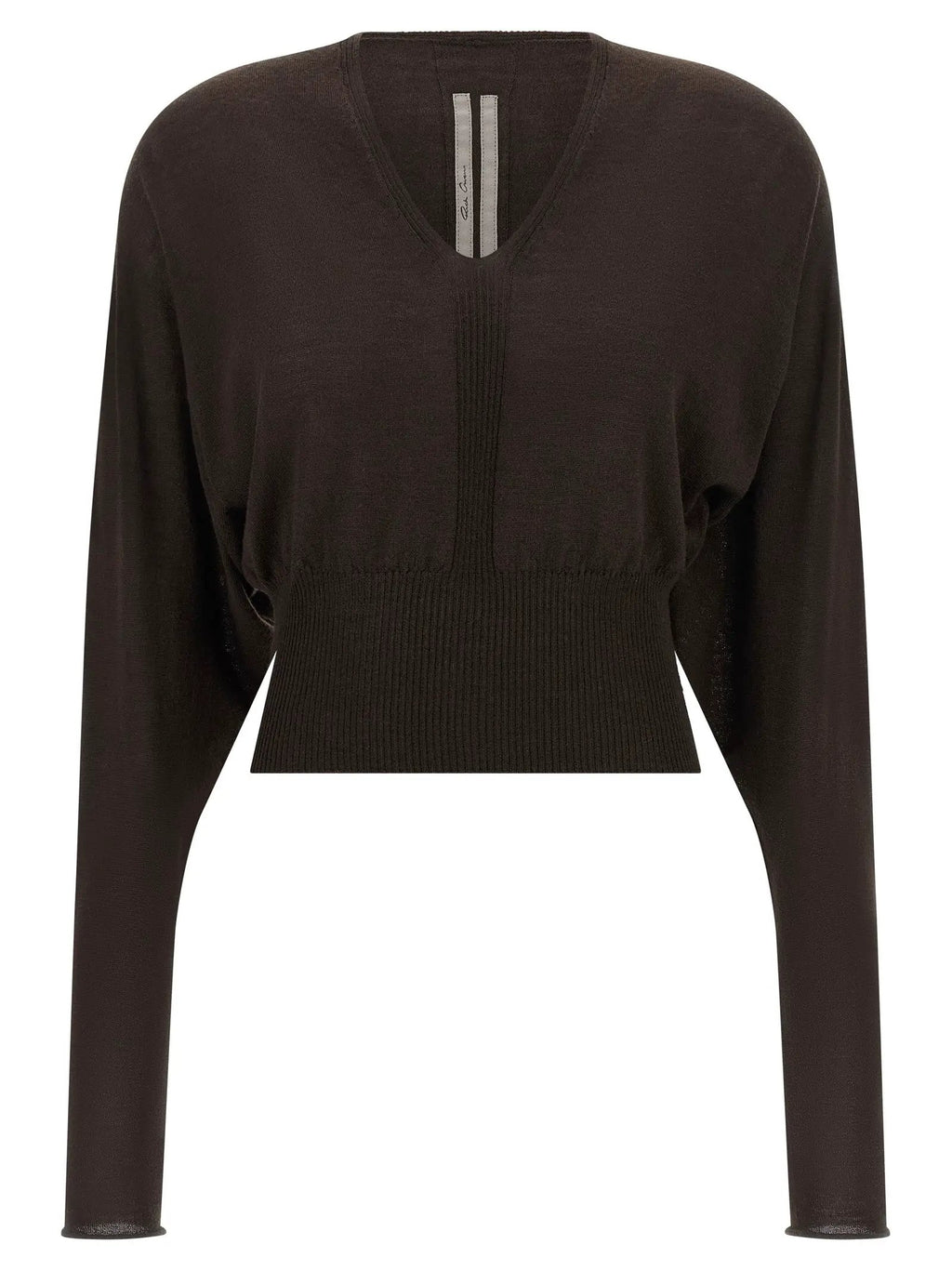 Rick Owens Brown Virgin Wool Shirt
