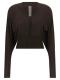 Rick Owens Brown Virgin Wool Shirt