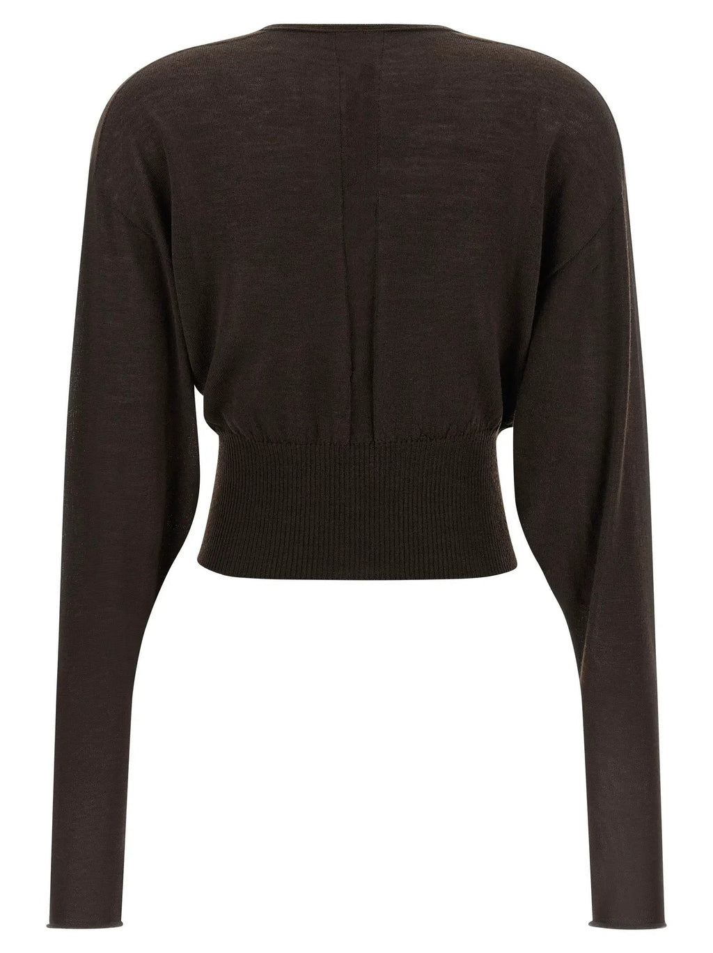 Rick Owens Brown Virgin Wool Shirt