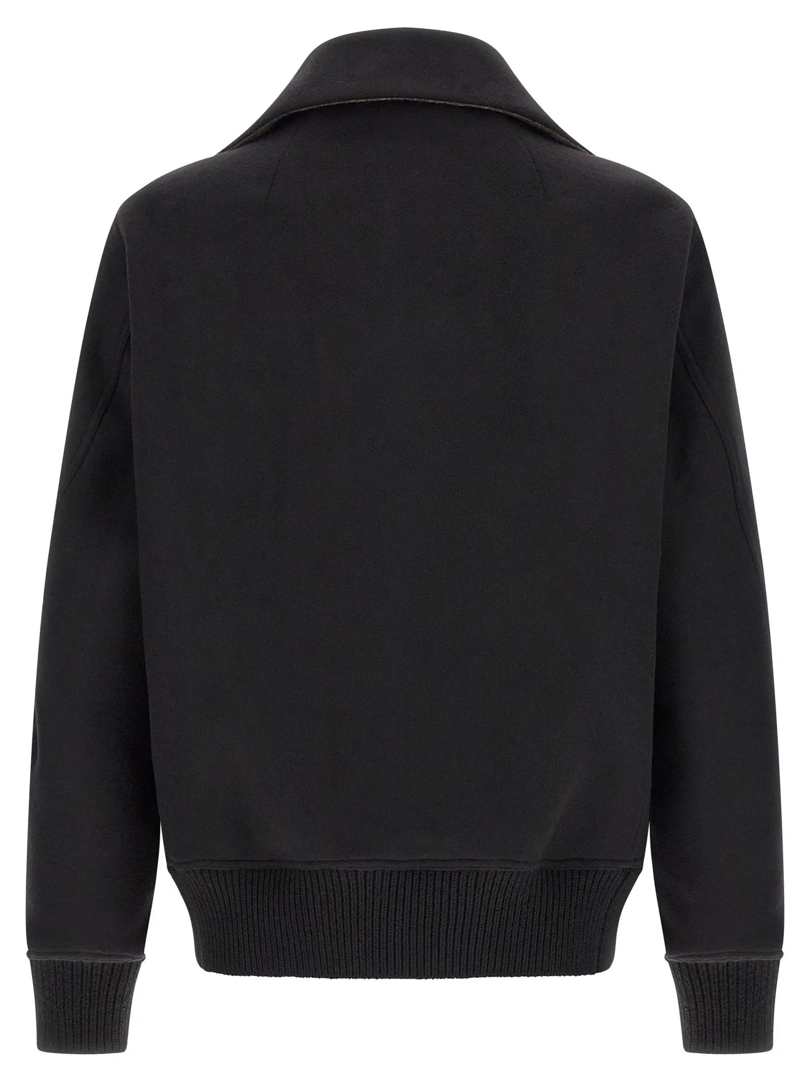 Rick Owens Black Virgin Wool Bomber