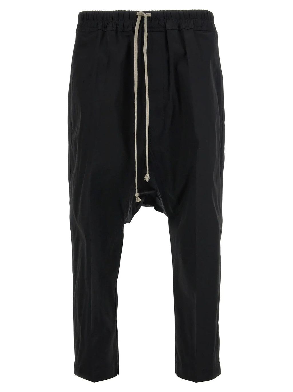 Rick Owens Black Cotton Casual Pants