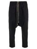 Rick Owens Black Cotton Casual Pants