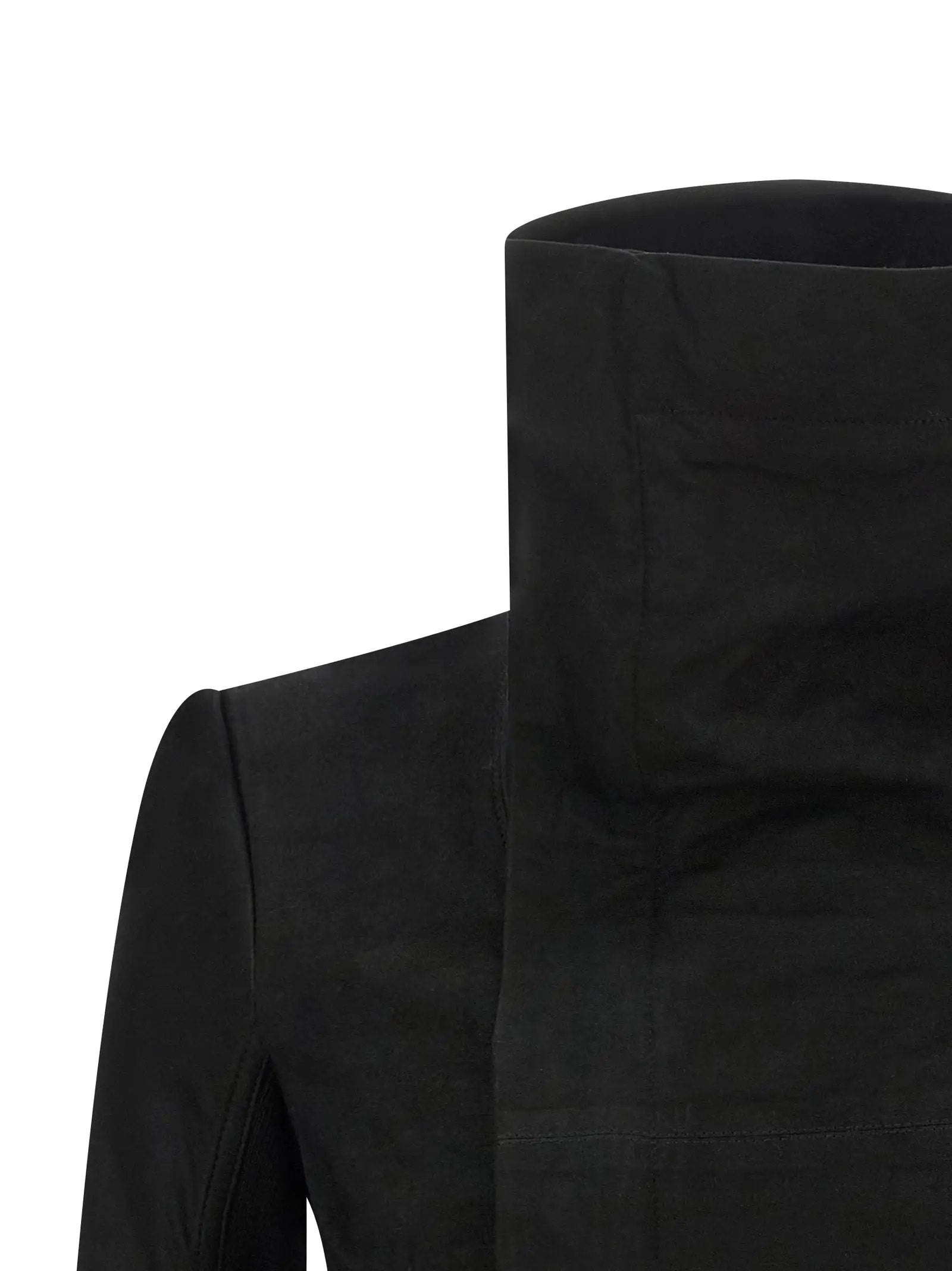 Rick Owens Black Lamb Leather Leather Jacket