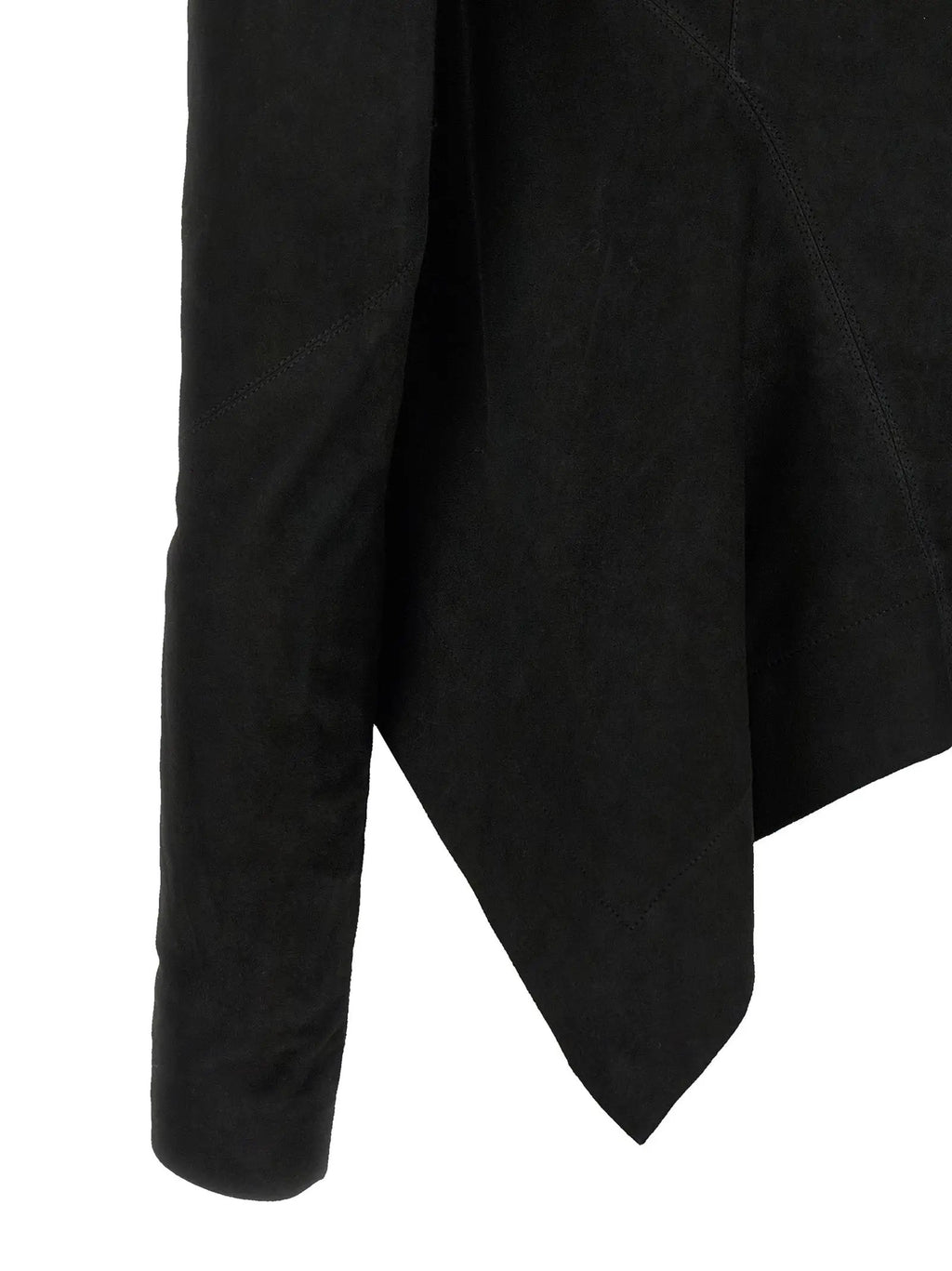 Rick Owens Black Lamb Leather Leather Jacket
