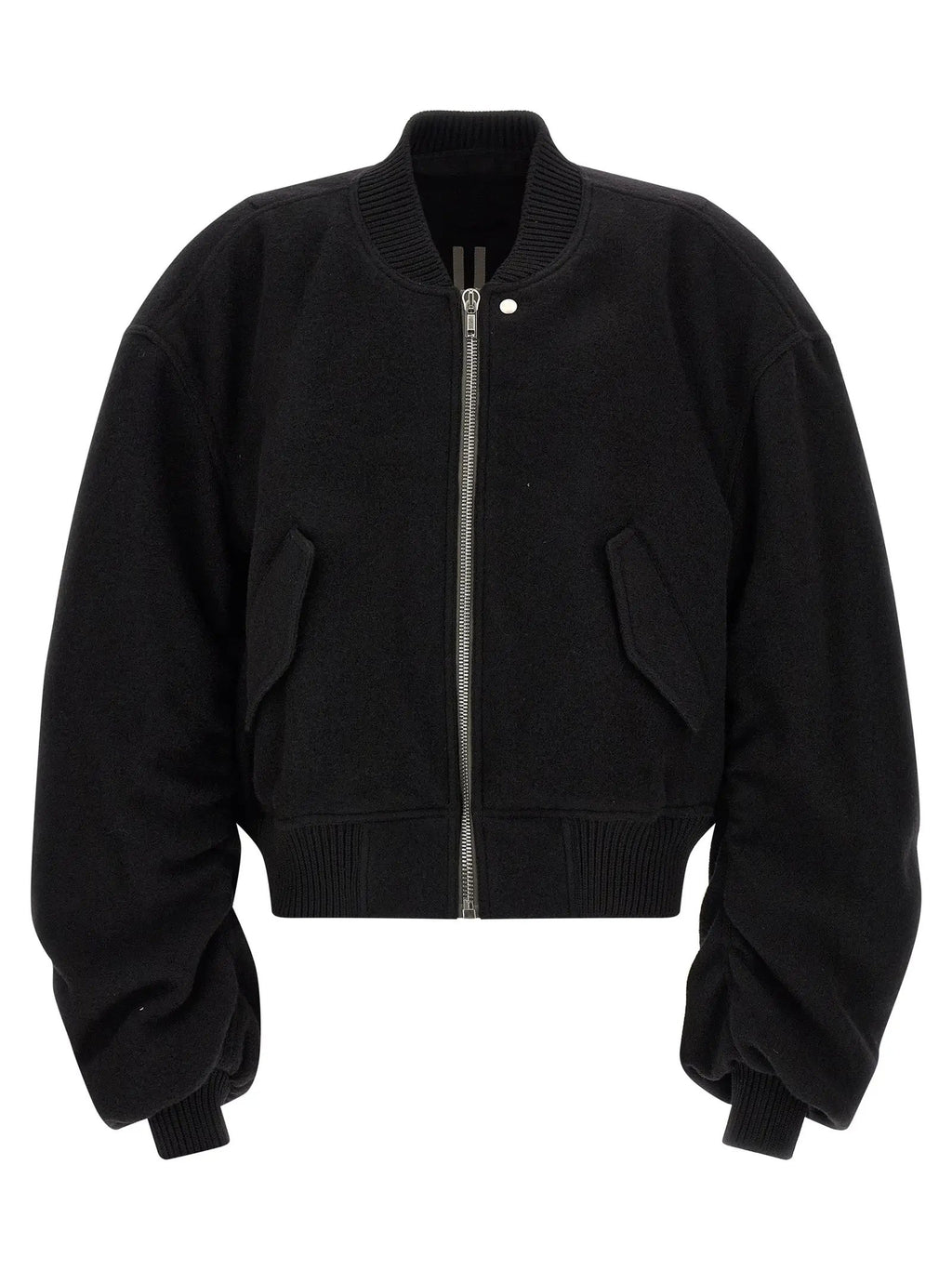 Rick Owens Black Virgin Wool Bomber
