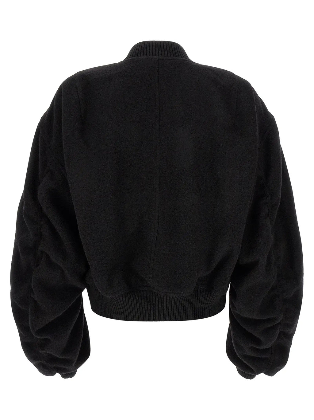 Rick Owens Black Virgin Wool Bomber