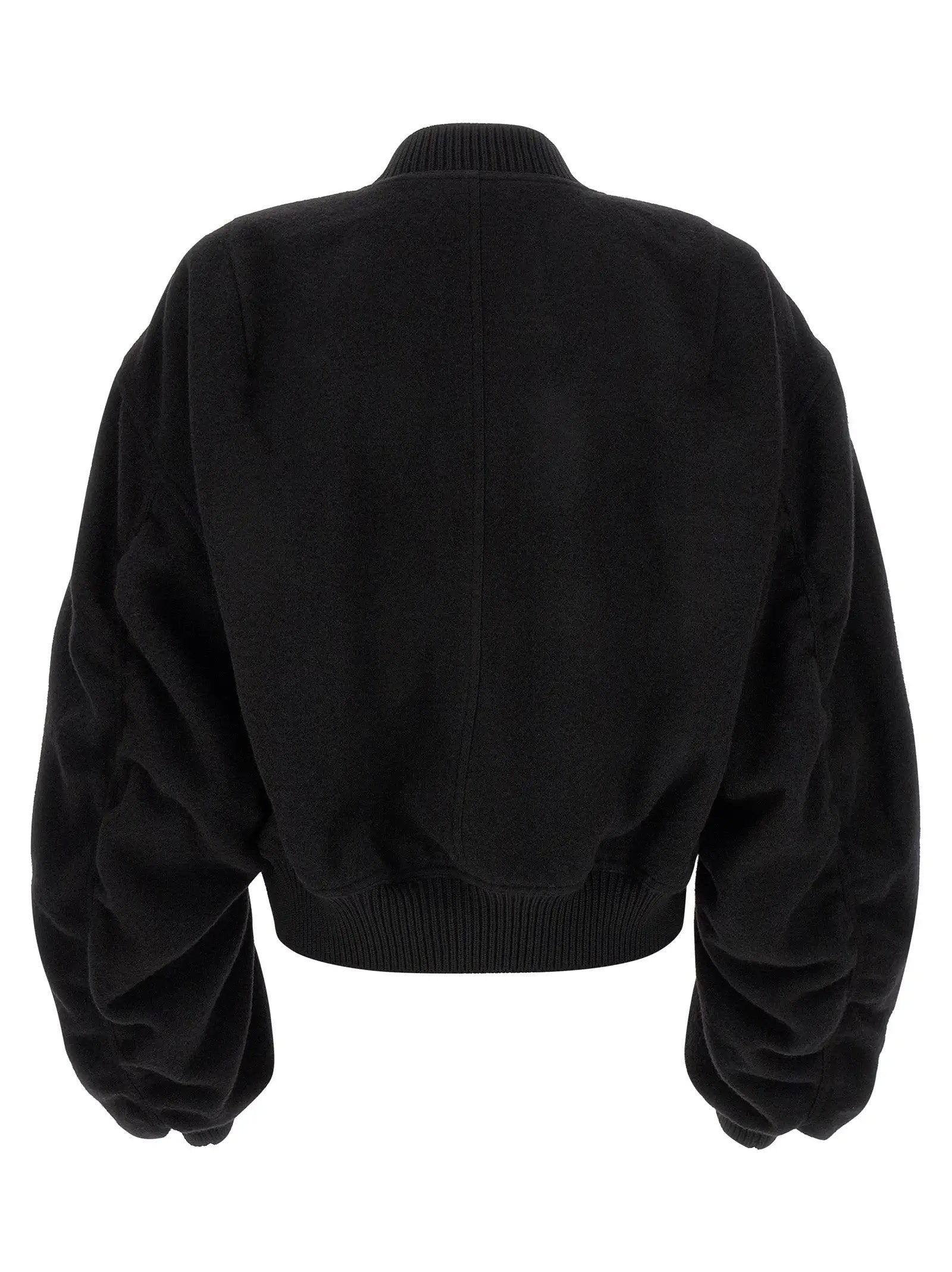 Rick Owens Black Virgin Wool Bomber