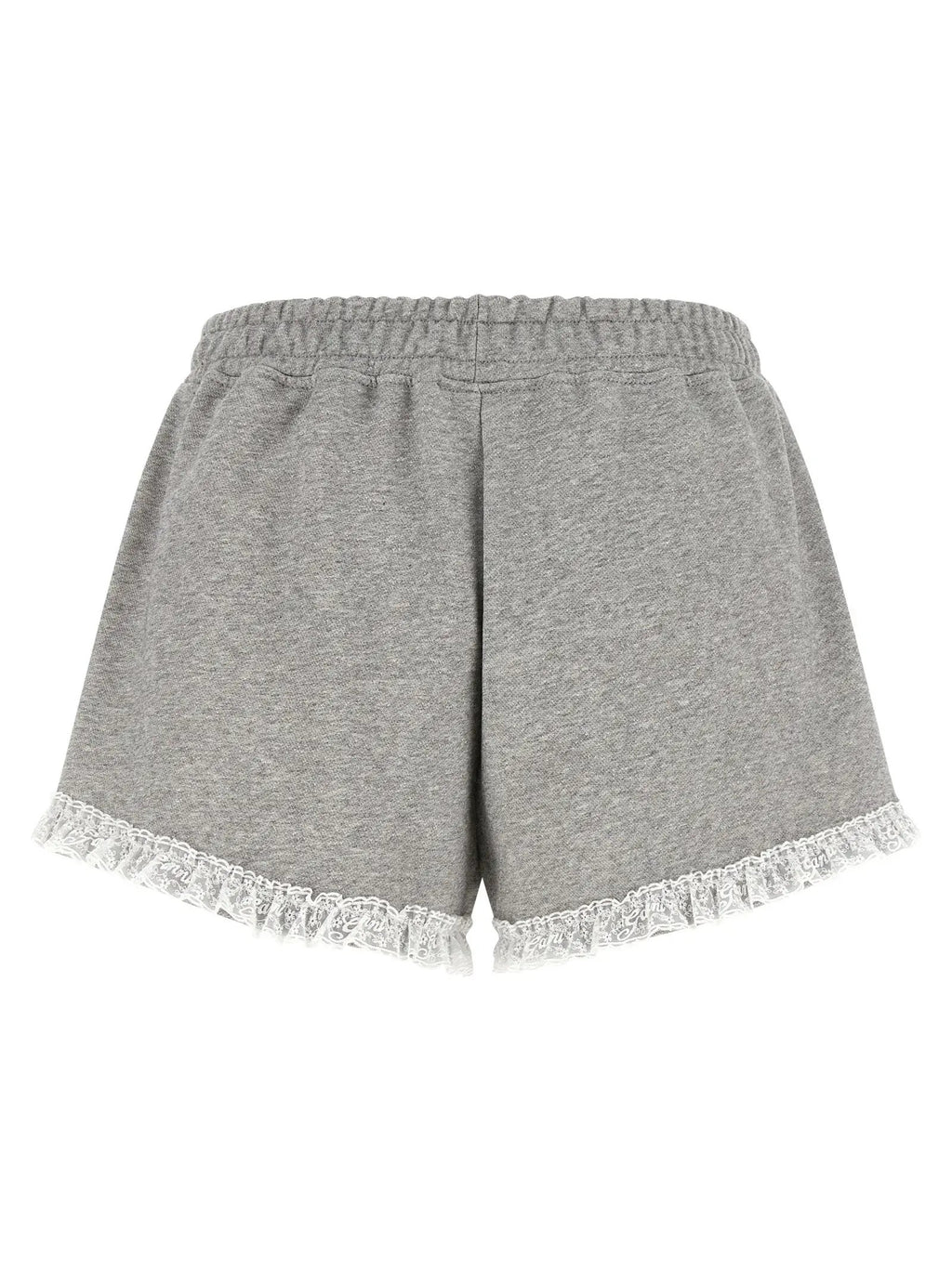 Ganni Gray Organic Cotton Bermuda Shorts