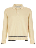 Golden Goose White Cotton Polo Shirt