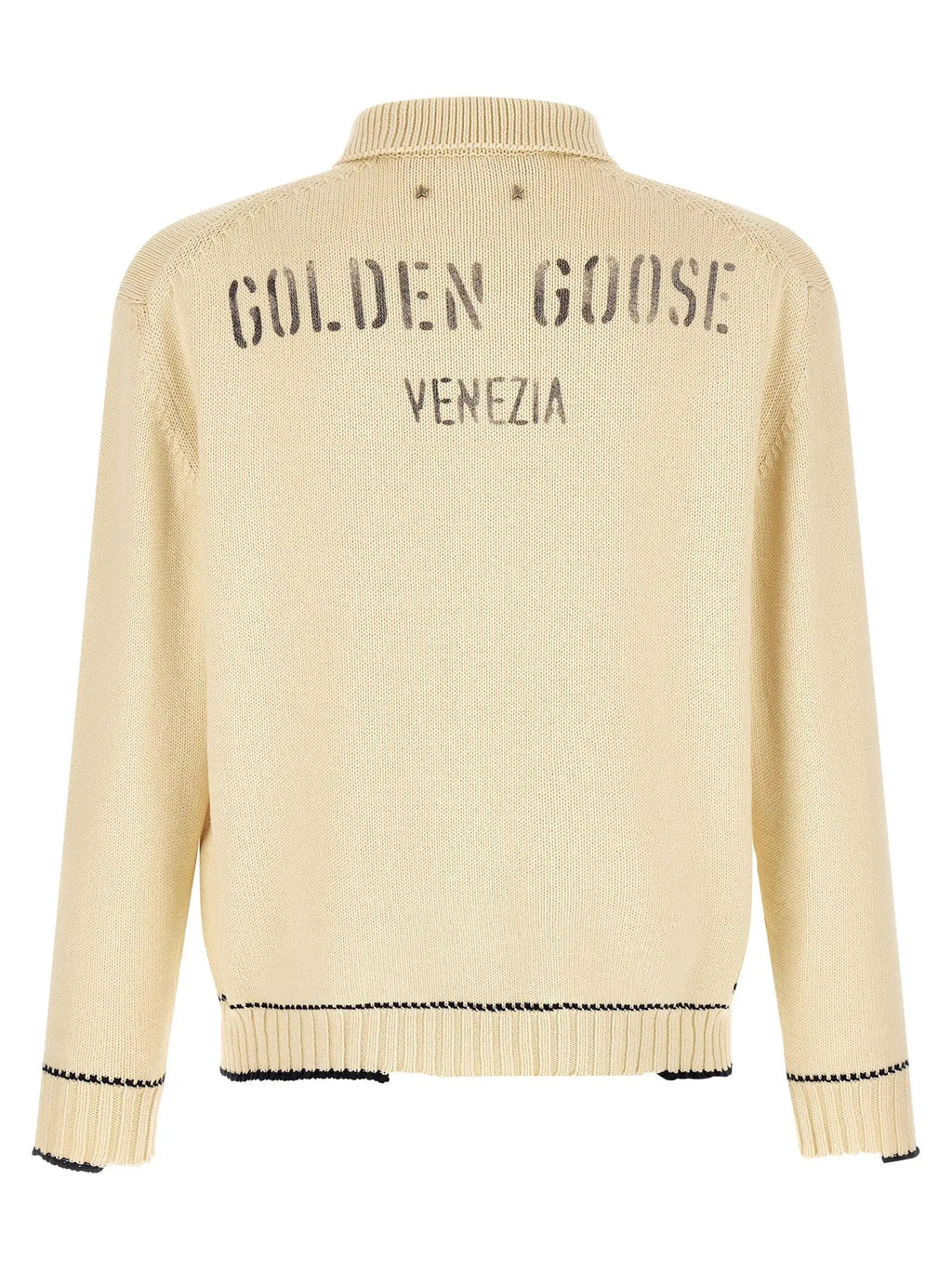 Golden Goose White Cotton Polo Shirt