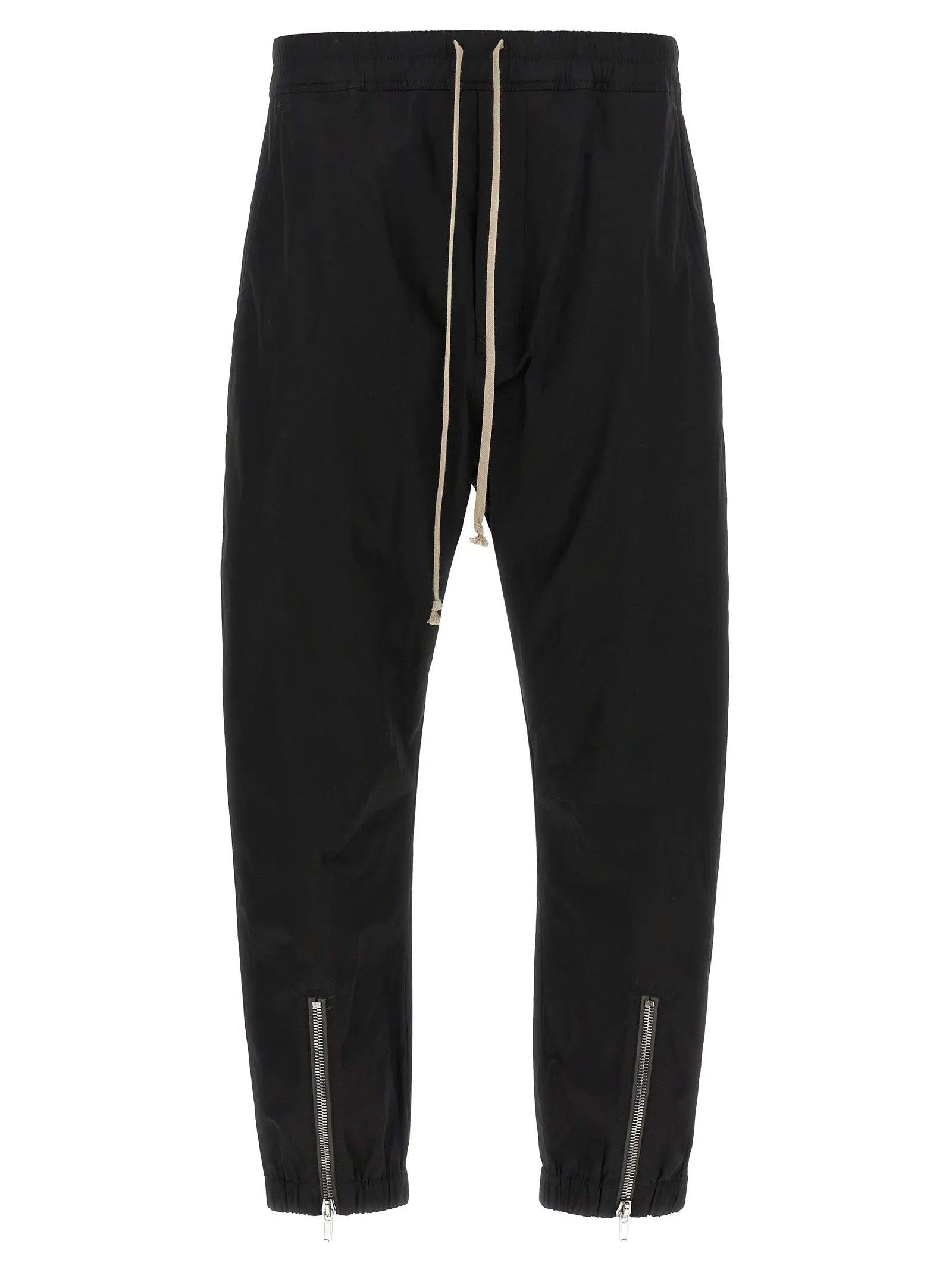 Rick Owens Black Cotton Joggers (Workout Pants)