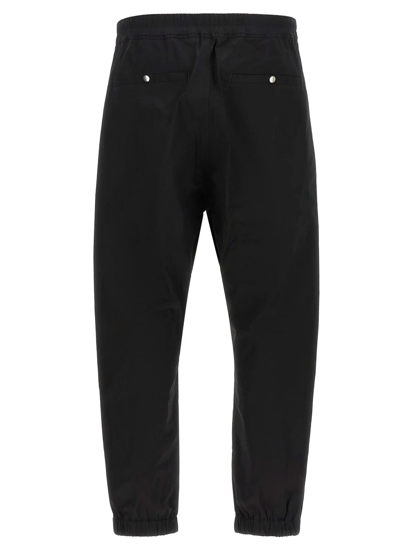 Rick Owens Black Cotton Joggers (Workout Pants)