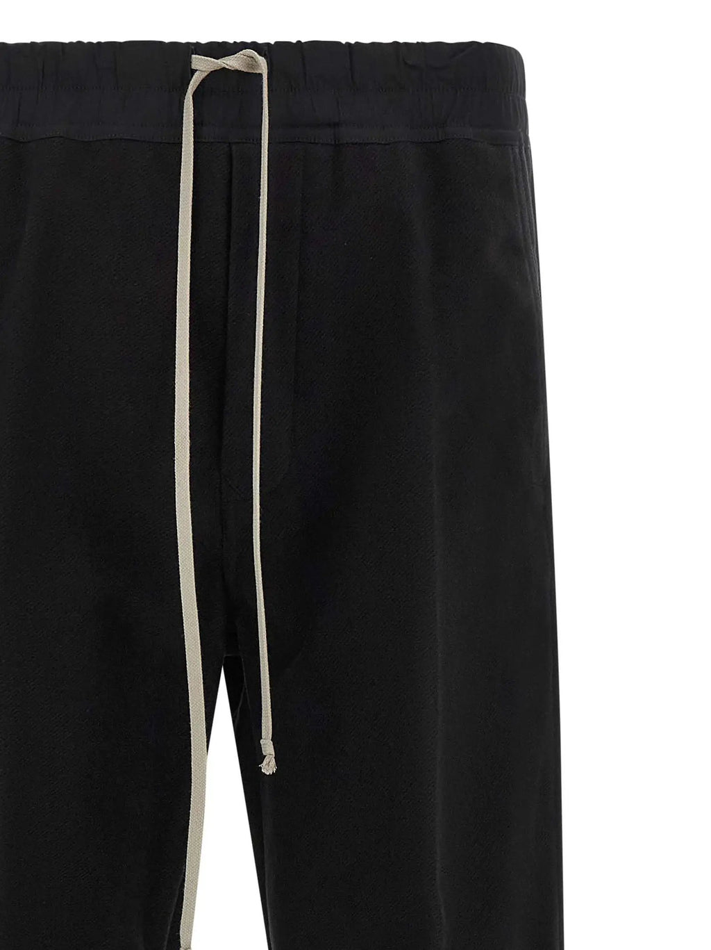 Rick Owens Black Cotton Casual Pants