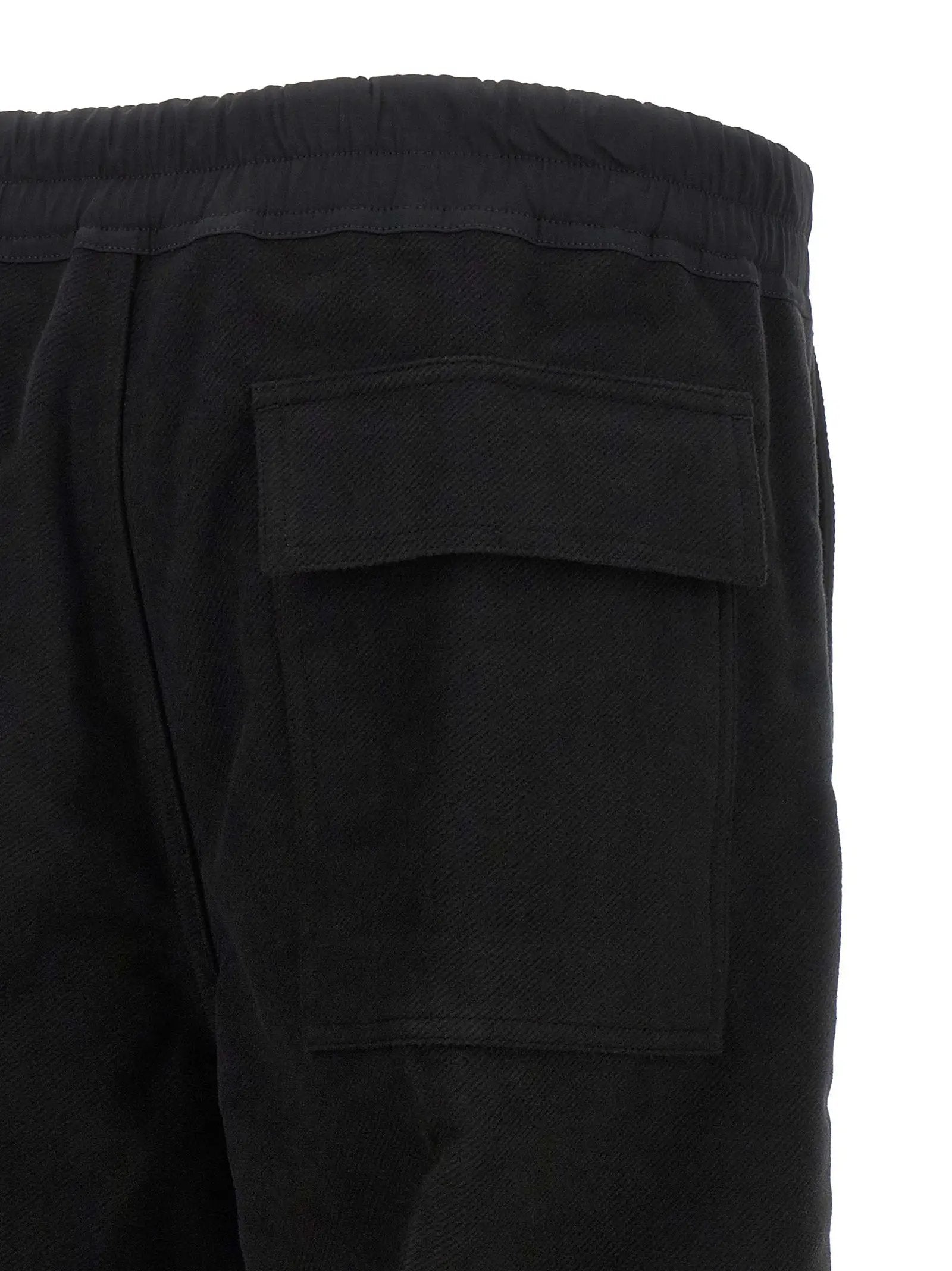 Rick Owens Black Cotton Casual Pants