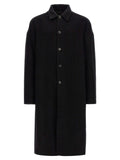 Rick Owens Black Virgin Wool Coat