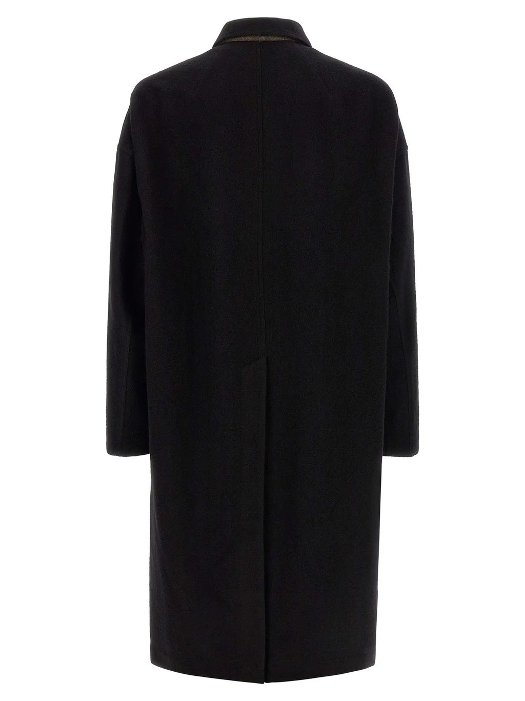 Rick Owens Black Virgin Wool Coat
