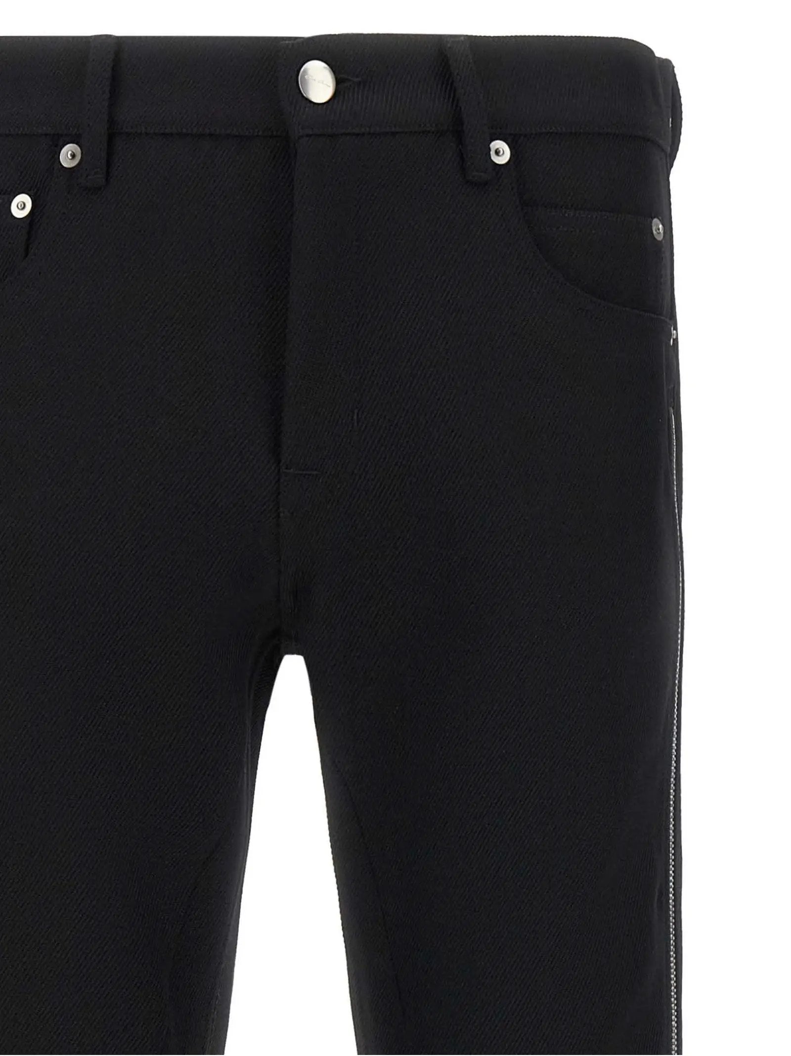 Rick Owens Black Virgin Wool Pants