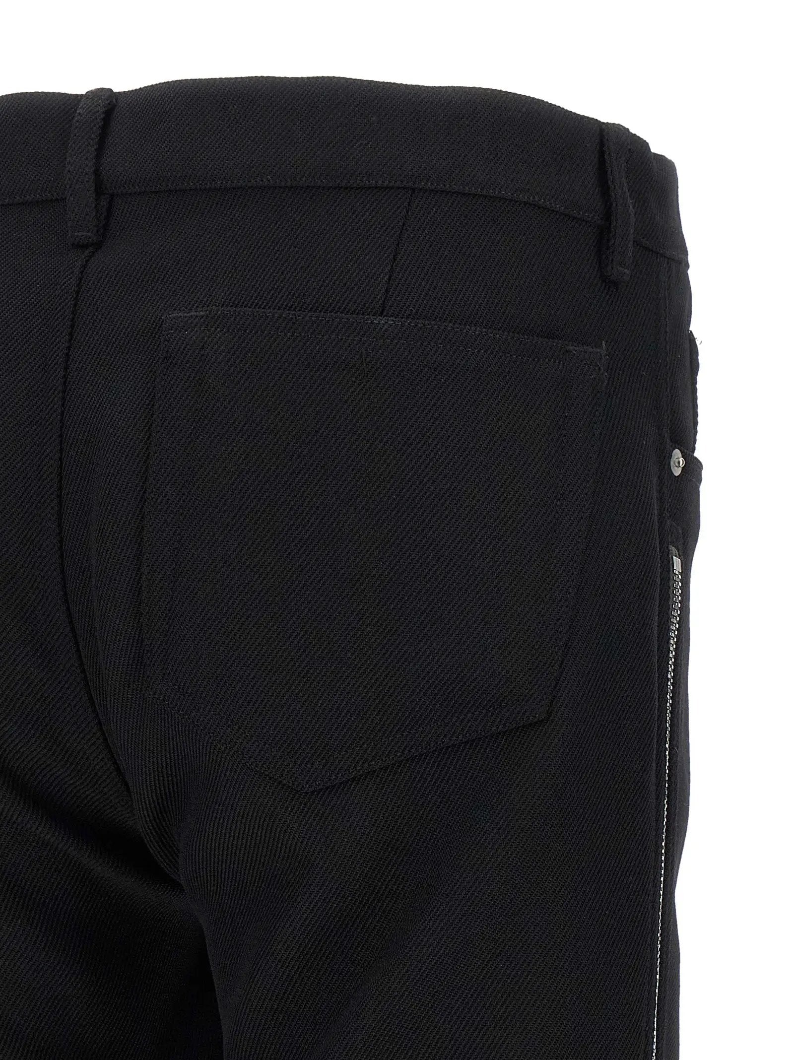 Rick Owens Black Virgin Wool Pants