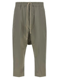 Rick Owens Gray Cotton Cropped Pants