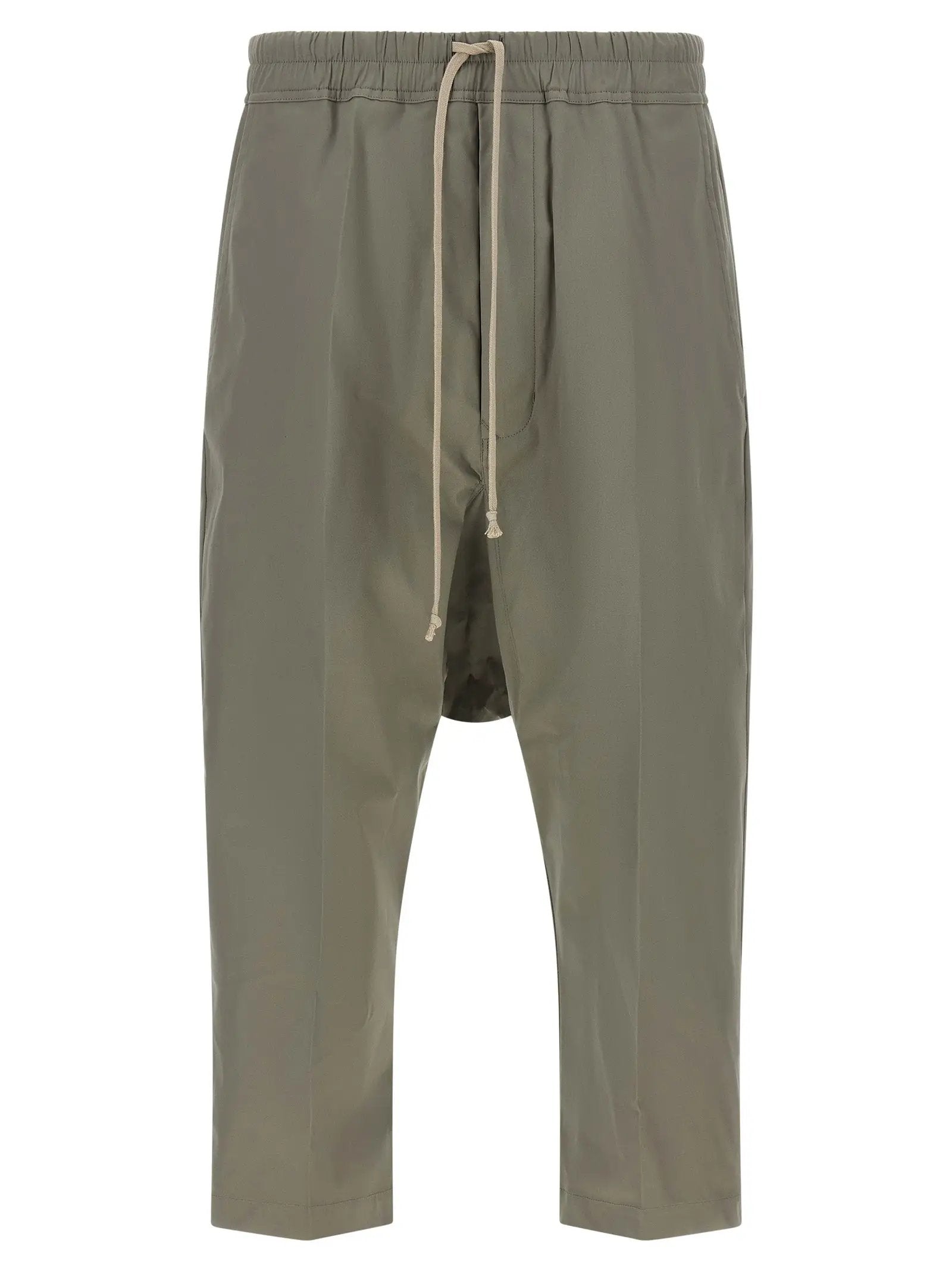 Rick Owens Gray Cotton Cropped Pants