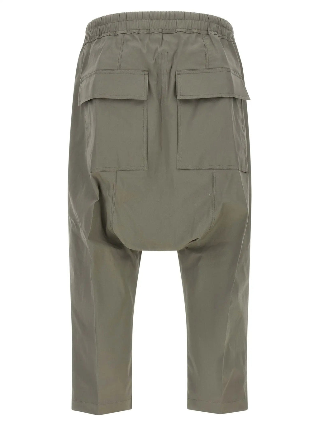 Rick Owens Gray Cotton Cropped Pants