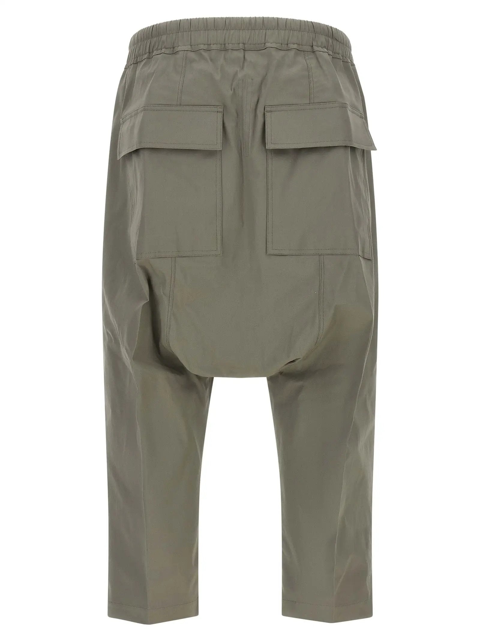 Rick Owens Gray Cotton Cropped Pants