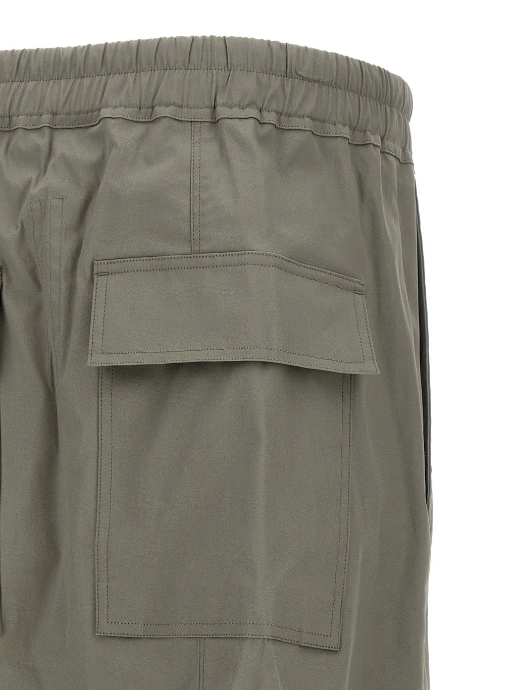 Rick Owens Gray Cotton Cropped Pants