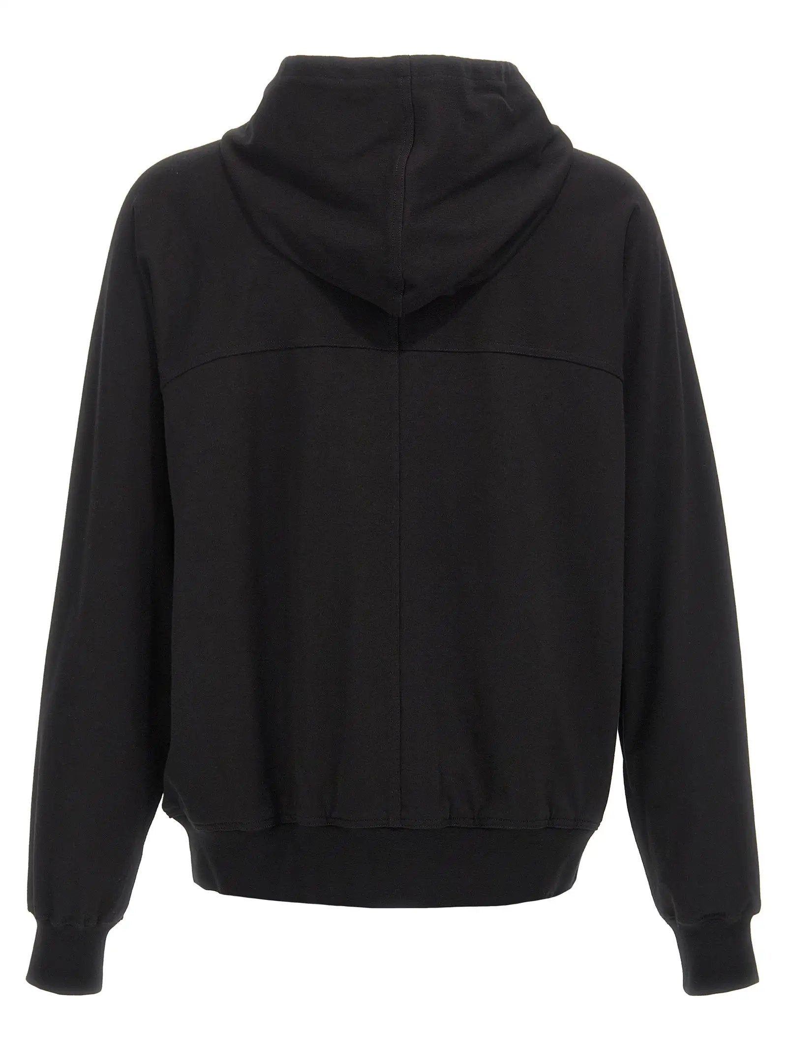 Rick Owens Black Cotton Hoodie