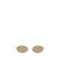 Alexander McQueen Gold Metal Sunglasses