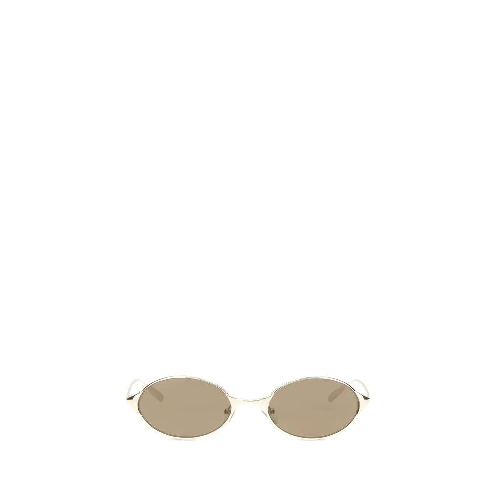 Alexander McQueen Gold Metal Sunglasses