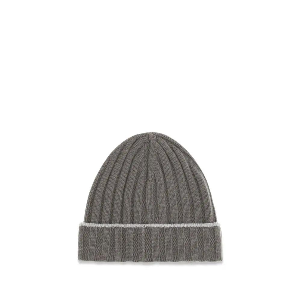 Brunello Cucinelli Bicolor Cashmere Beanie