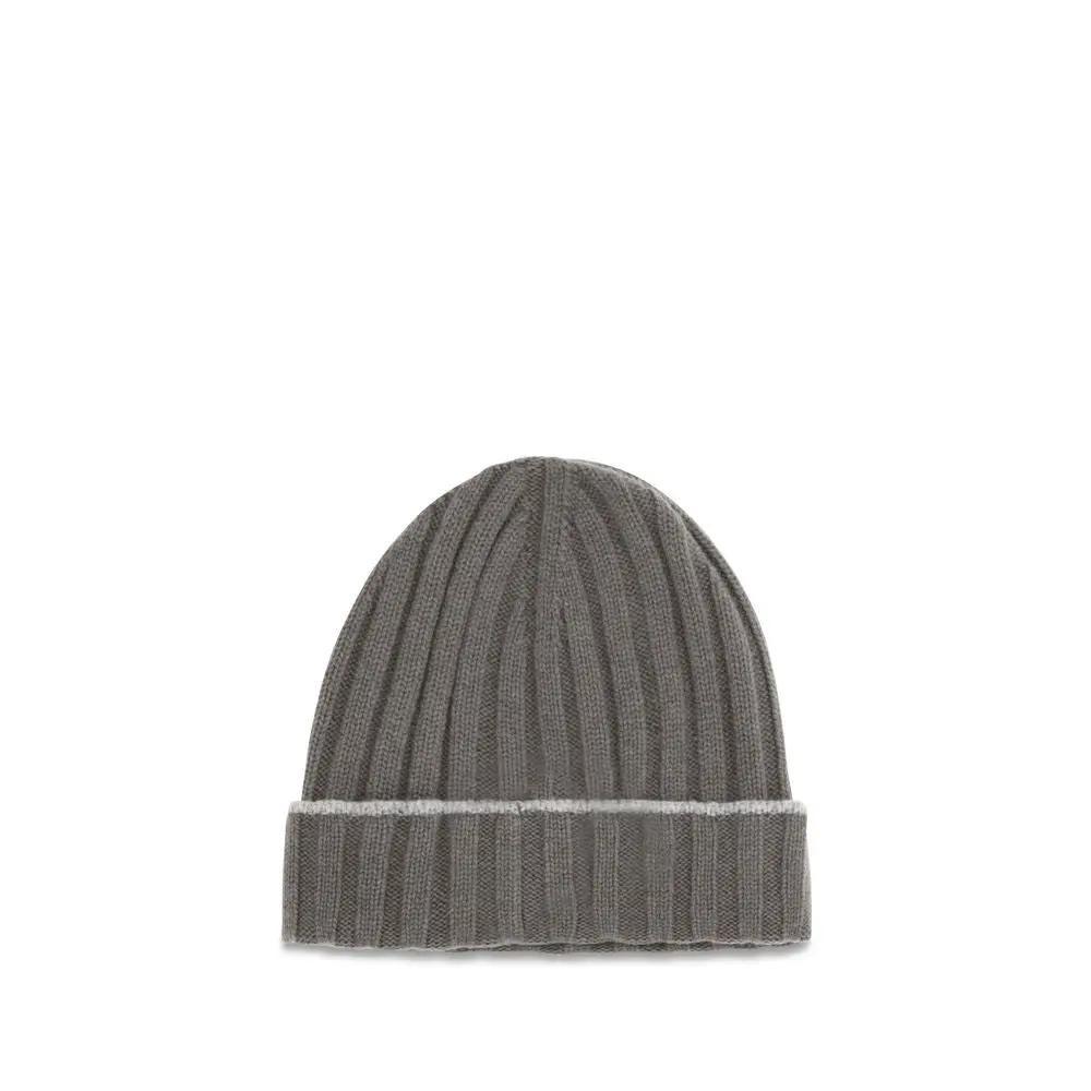 Brunello Cucinelli Bicolor Cashmere Beanie
