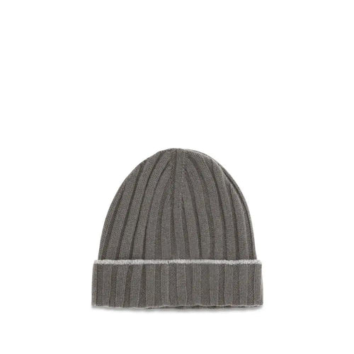 Bonnet bicolore en cachemire Brunello Cucinelli