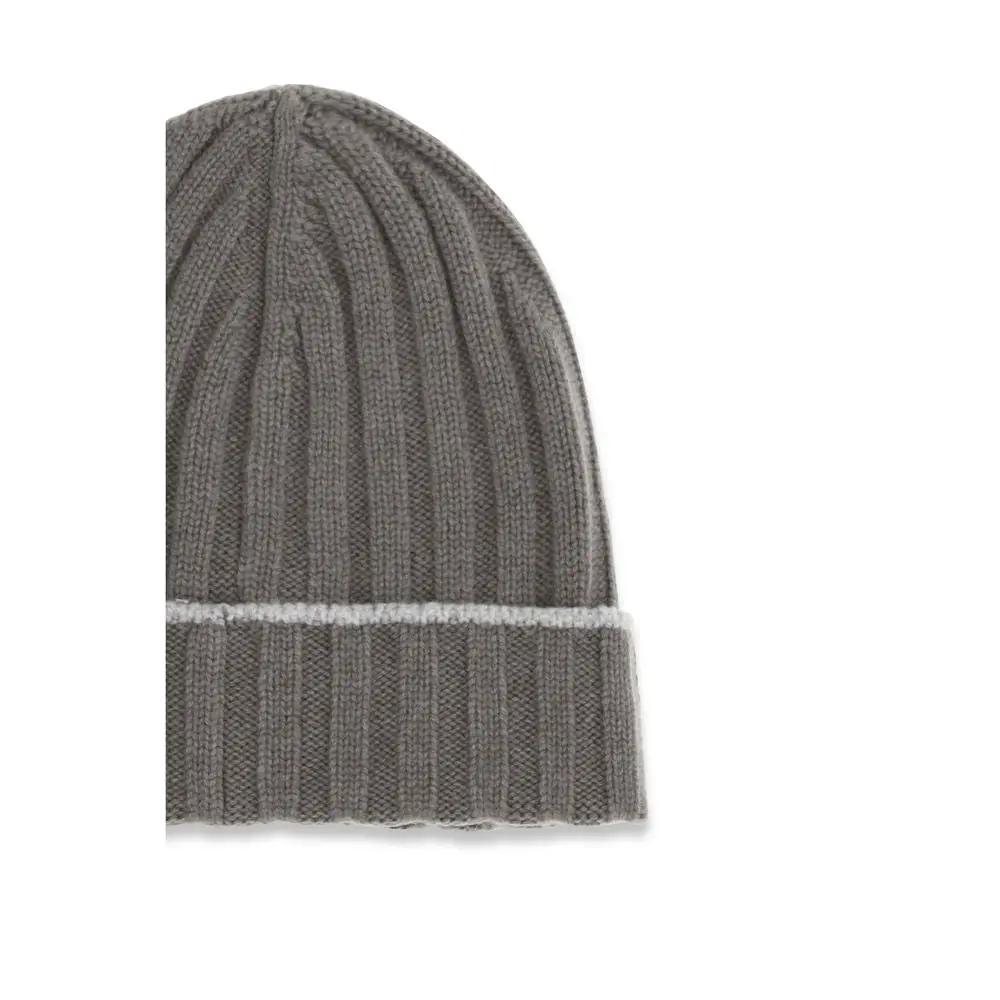 Brunello Cucinelli Bicolor Cashmere Beanie