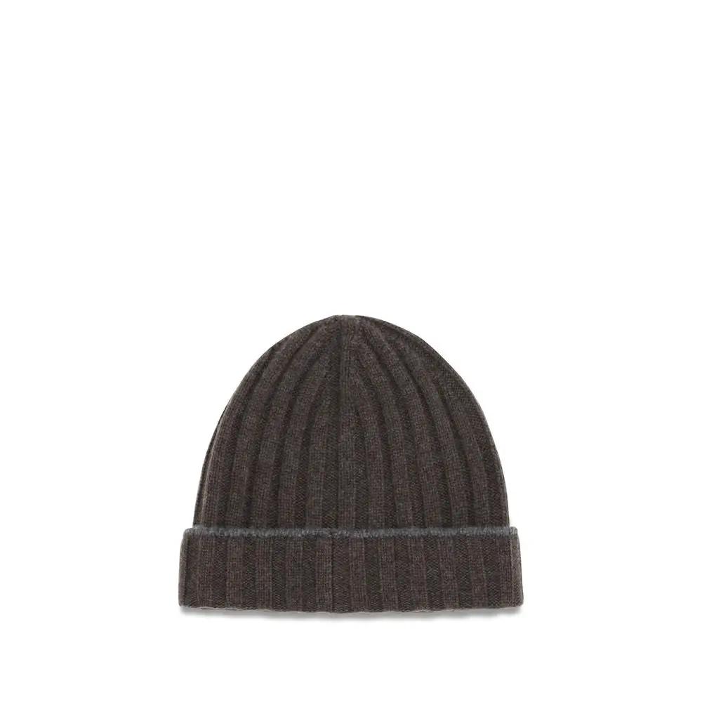 Brunello Cucinelli Brown Cashmere Beanie
