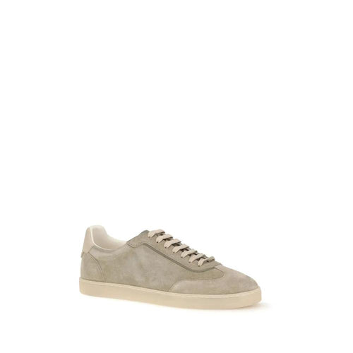 Brunello Cucinelli Baskets Bos Taurus en cuir de veau beiges