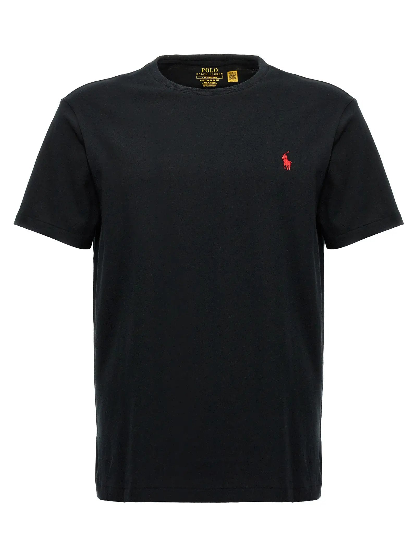 Polo Ralph Lauren Black Cotton T-Shirt