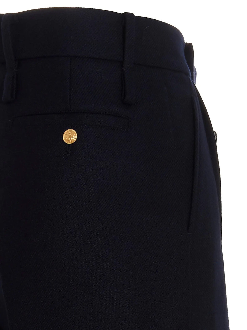 Gucci Blue Cashmere Casual Pants