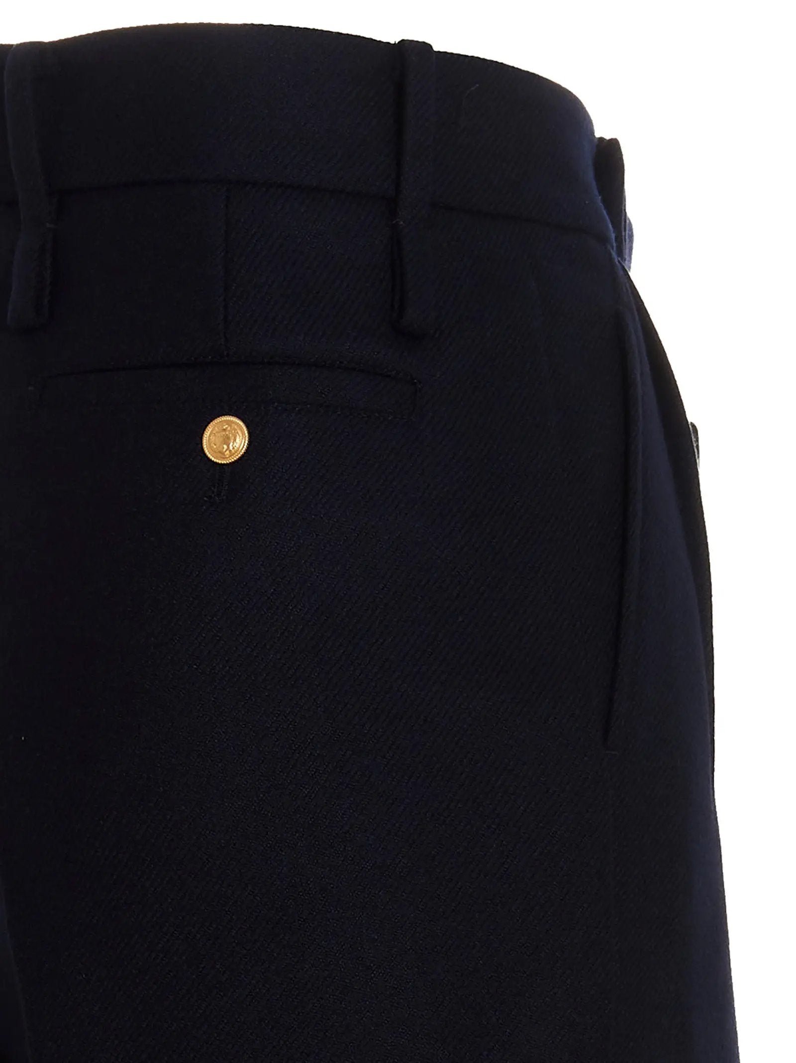 Gucci Blue Cashmere Casual Pants