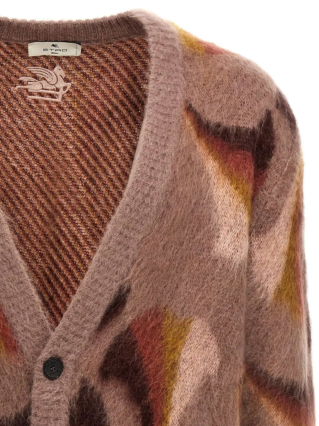Etro Multicolor Wool Cardigan