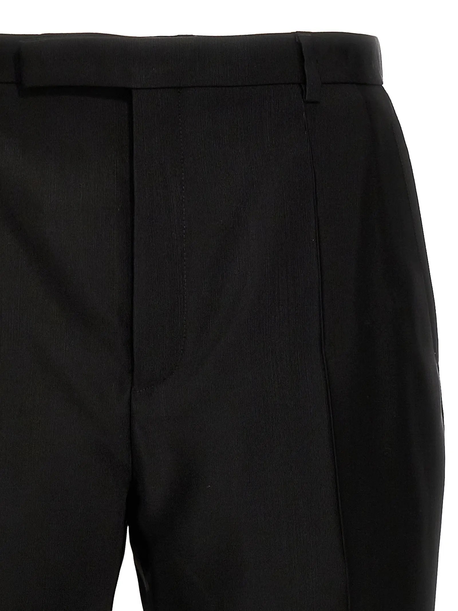 Saint Laurent Black Acetate Dress Pants