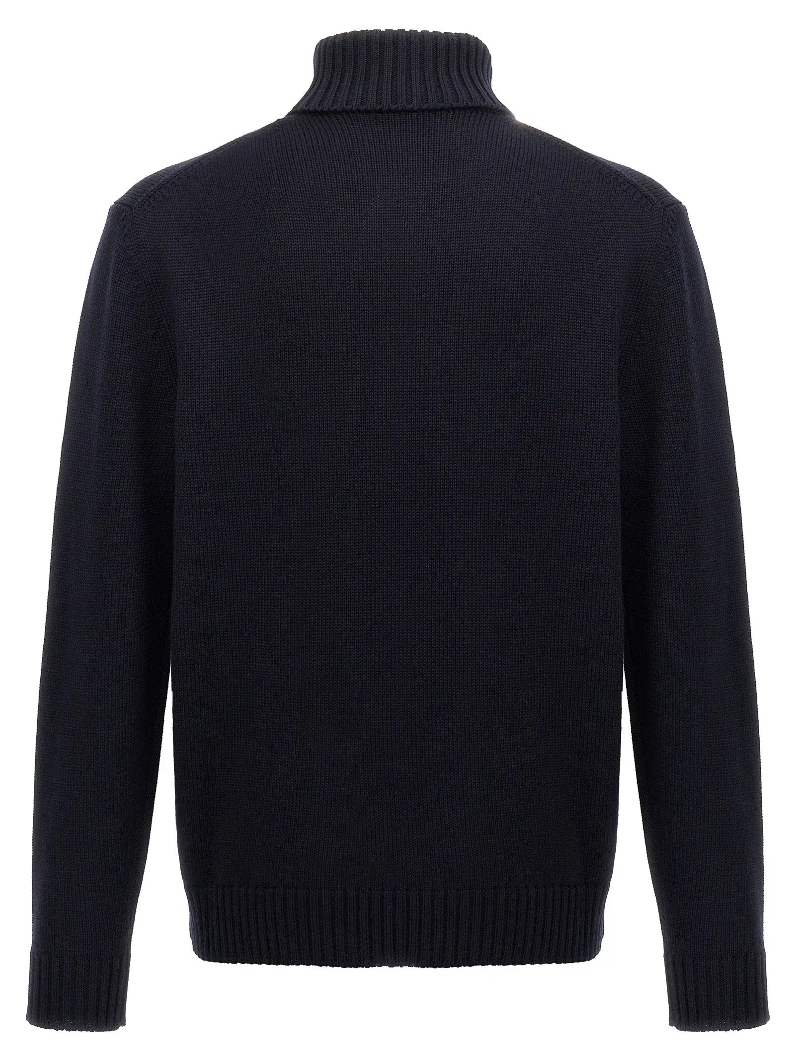 ZANONE Blue Virgin Wool Cardigan