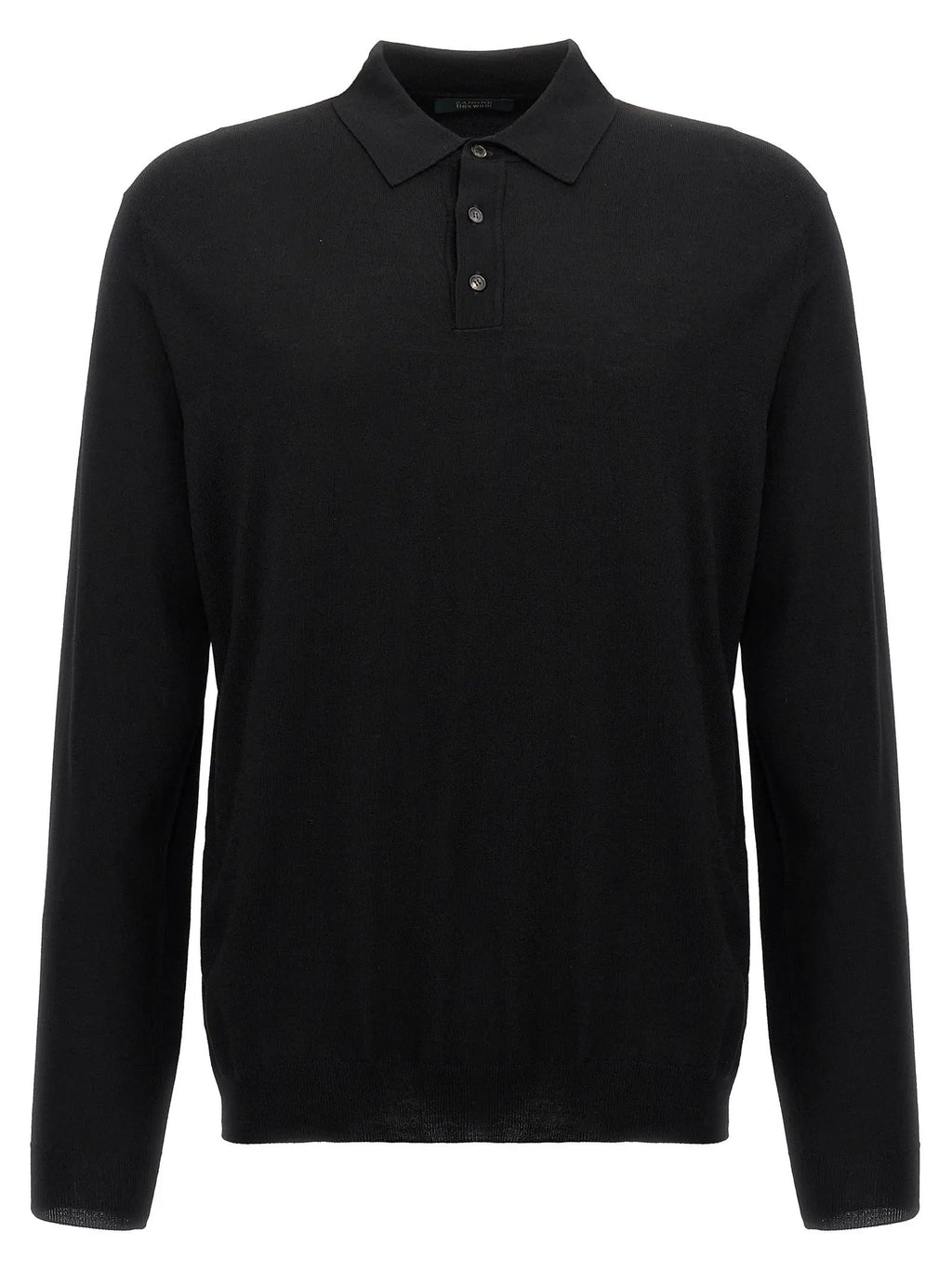 ZANONE Black Virgin Wool Polo Shirt