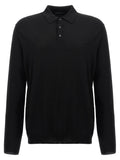 ZANONE Black Virgin Wool Polo Shirt